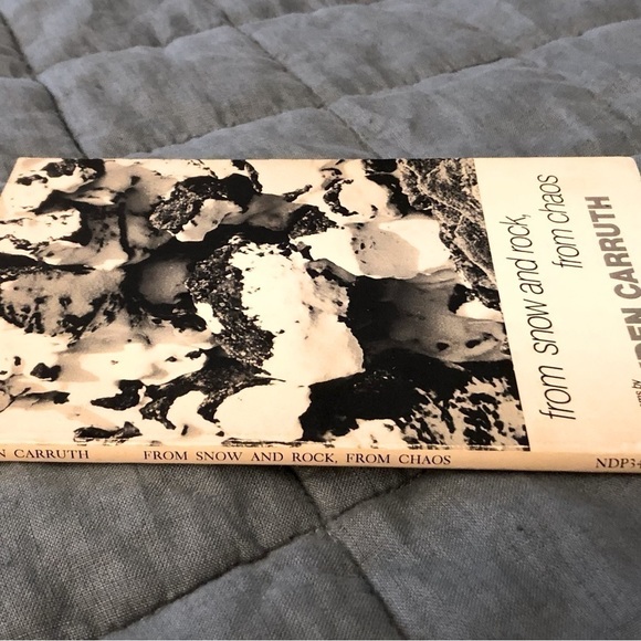 From Snow and Rock, from Chaos: Poems, 1965-1972 by Hayden Carruth 1st Edition - Picture 4 of 4